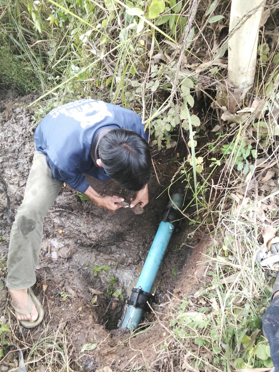 รับแจ้งจากประชาชน ไปดำเนินการซ่อมแซมประปา หมู่ที่ 10 ชุมชนดงสวาง จำนวน 1 จุด พื้นที่ชุมชนดงสวาง ตำบลนาวัง อำเภอเมืองอำนาจเจริญ จังหวัดอำนาจเจริญ